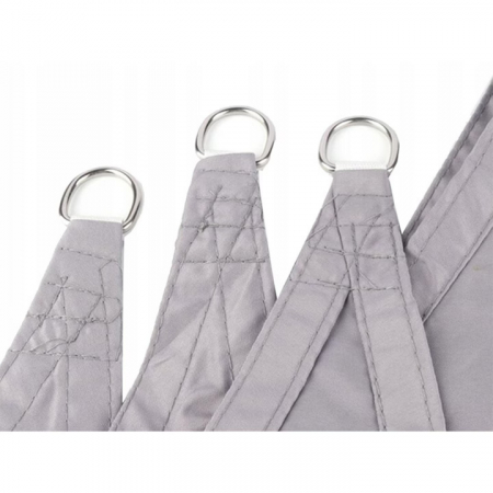 Prelata/Copertina impermeabila pentru soare VarioShop®, cu protectie UV, pentru gradina, terasa, piscina si camping, cu agatatoare, densitate 120 g/mp, dimensiune 3 x 2 m, Gri [12]