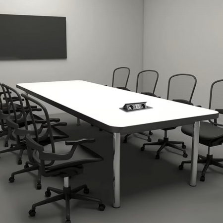 Priza Incorporabila in Mobilier VarioShop®, prelungitor 2 USB si 2 Prize Schuko, Cablu Alimentare 1.9 m, Incastrabil, Negru [4]