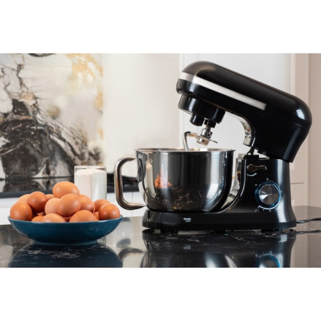 Robot de bucatarie 1700W VarioShop®, cu bol de 4, 5L, 8 viteze, sistem metalic de antrenare, accesorii incluse, mixer multifunctional, Negru [4]