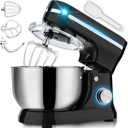 Electrocasnice mici bucatarie - Robot de bucatarie planetar Varioshop 3 in 1, 3200W, bol 6L, mixer multifunctional pentru framantat, mixare si batere, negru
