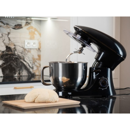 Robot de bucatarie profesional 2200W VarioShop®, 6 viteze, functie PULSE, cu bol 6.2L, accesorii si decorator cadou, Negru [4]