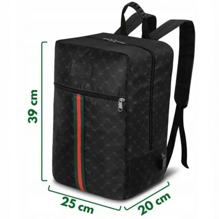 Rucsac multifunctional VarioShop®, Ideal pentru scoala, voiaj, avion, bagaj de mana, Echipat cu 1 compartiment principal, 1 buzunar frontal cu fermoar, Spatiu incarcare USB, Curele reglabile, Capacita [9]
