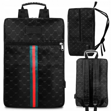 Sport & Travel - Rucsac multifunctional VarioShop®, Ideal pentru scoala, voiaj, avion, bagaj de mana, Echipat cu 1 compartiment principal, 1 buzunar frontal cu fermoar, Spatiu incarcare USB, Curele reglabile, Capacita