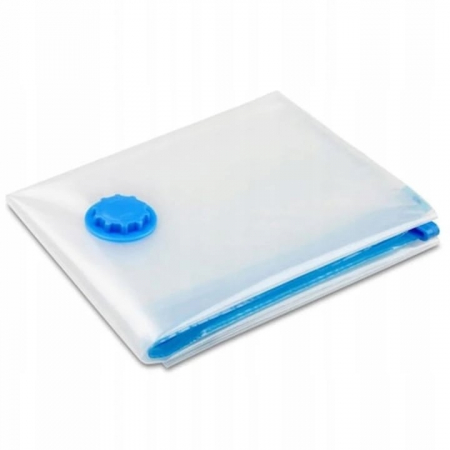 Curatenie, Organizare si Depozitare - Sac vacuum VarioShop®, pentru haine, pilote, perne, dimensiune 50 x 60 cm, design ergonomic, reutilizabil, impermeabil, Transparent
