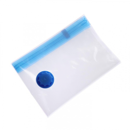 Curatenie, Organizare si Depozitare - Sac vacuum VarioShop®, pentru haine, pilote, perne, dimensiune 60 x 80 cm, design ergonomic, reutilizabil, impermeabil, Transparent