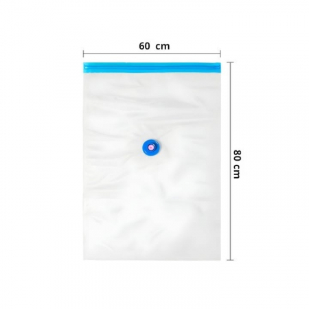 Sac vacuum VarioShop®, pentru haine, pilote, perne, dimensiune 60 x 80 cm, design ergonomic, reutilizabil, impermeabil, Transparent [20]