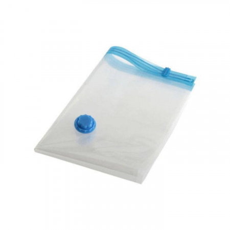 Decoratiuni - Sac vacuum VarioShop®, pentru haine, pilote, perne, dimensiune 70 x 100 cm, design ergonomic, reutilizabil, impermeabil, Transparent