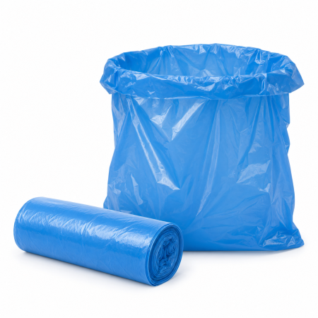 Cosuri de gunoi - Saci menajeri VarioShop®, 35L, 150 bucati/rola, pentru casa, birou si spatii comerciale, albastru