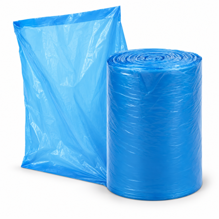 Cosuri de gunoi - Saci menajeri VarioShop®, 60L, 100 bucati/rola, pentru casa, birou si spatii comerciale, albastru