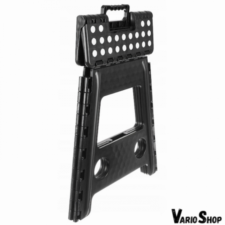 Scaun Pliabil VarioShop®, Tip Taburet cu maner, Pentru Aer Liber, Gradina, Bucatarie, Baie, Camping si Pescuit sau pentru Copii, negru, Inaltime 39 cm [3]