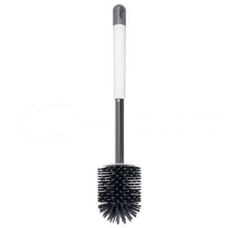 Set 2 Perii din Silicon pentru Toaleta VarioShop®, Suport Perii, pentru Cada, Chiuveta, Utilizare Universala, Cap Flexibil, Aspect Estetic, Alb [17]