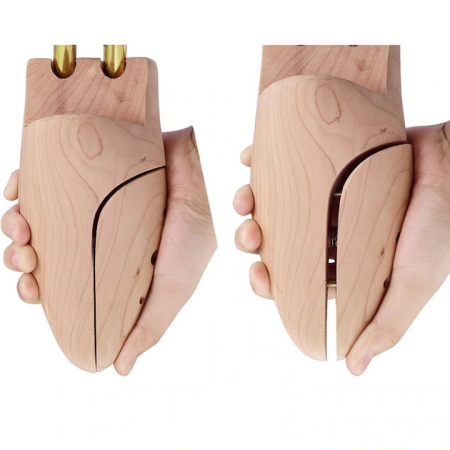 Set 2 Sanuri/Calapoade Reglabile VarioShop®, Marimea 39 - 40, Pentru Largit si Alungit Pantofi, Universal/Pentru Toate Tipurile de Pantofi si Incaltaminte, Unisex, Calitate Premium, Lemn de Pin [8]