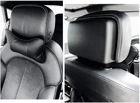 Set 2 tetiere auto VarioShop®, Protejeaza coloana cervicala, sunt Reglabile, Rezistente, Confortabile, Universale, Negru [54]