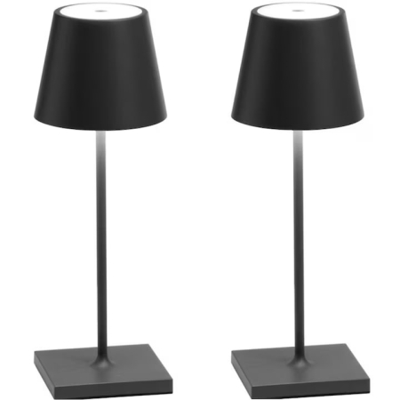 Iluminat & Decor - Set 2 x Lampa de masa touch led incarcabila VarioShop®, veioza ambientala cu control tactil, functie de schimbare a intesitatii, 3 temperaturi de culoare cald, neutru, rece, 5 W, 37 x 9.5 cm