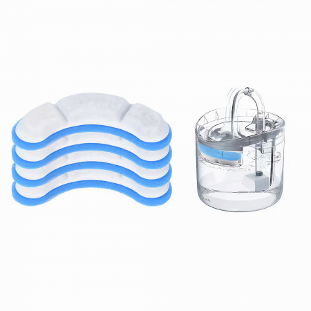 Set 10 Filtre VarioShop® pentru dispenser de apa automat destinat animalelor de companie, pentru pisici, caini, animale de companie, format din 3 strauri, purificare, carbon activ, ionizare, dimensiun [19]