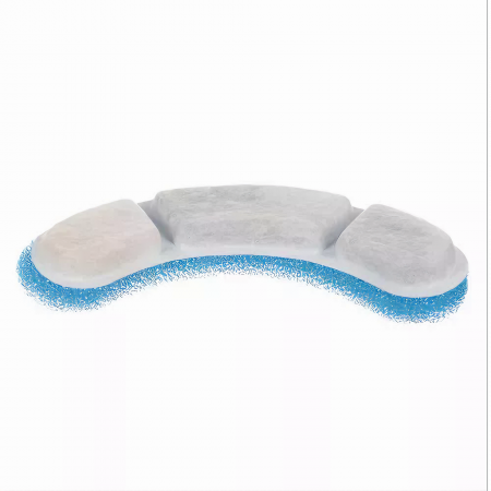 Set 4 Filtre VarioShop® pentru Dispenser De Apa Automat Destinat Animalelor de Companie, Format Din 3 Strauri, Purificare, Ionizare, Carbon Activ, Dimensiune 11, 4 x 3 x 1, 3 cm [58]