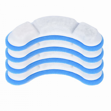 Set 4 Filtre VarioShop® pentru Dispenser De Apa Automat Destinat Animalelor de Companie, Format Din 3 Strauri, Purificare, Ionizare, Carbon Activ, Dimensiune 11, 4 x 3 x 1, 3 cm [41]