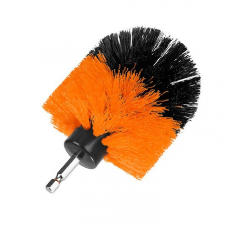 Set 4 perii de Curatare VarioShop® pentru Bormasina, Ideal pentru covoare, anvelope auto, Diferite dimensiuni, Culoare portocaliu [8]