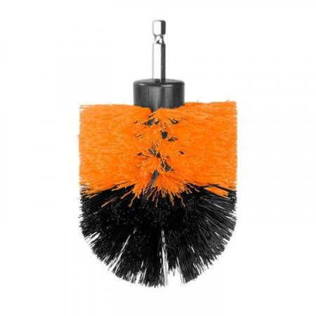 Set 4 perii de Curatare VarioShop® pentru Bormasina, Ideal pentru covoare, anvelope auto, Diferite dimensiuni, Culoare portocaliu [10]