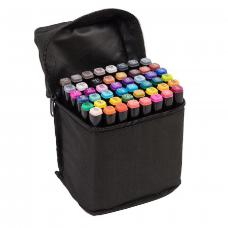 Set 48 markere duble VarioShop®, Carioci profesionale, Cu cerneala pe baza de alcool, 2 varfuri rezistente, Multicolore [23]