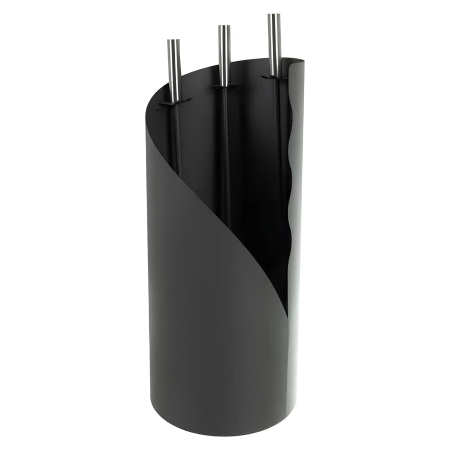 Accesorii sobe si seminee - Set 3 accesorii semineu VarioShop®, pentru curatare si intretinere, lopata, matura si vatrai, suport inclus, 23 x 60 cm, otel si inox