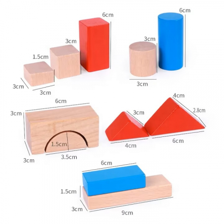 Set Constructie 100 Cuburi De Lemn VarioShop®, Jucarie Educativa Pentru Copii, Cutie Depozitare, Non-Toxic, Multicolor [12]