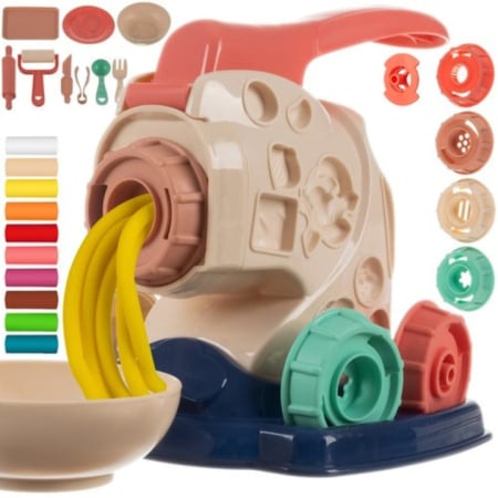 Jucarii interactive - Set Creativ VarioShop®, Masina de Facut Paste, Instrumente de Modelare Multiple, 10 Culori Diferite de Pasta Modelatoare, Jucarie Educativa, Interactiva, pentru Copii, 3 ani+, Multicolor