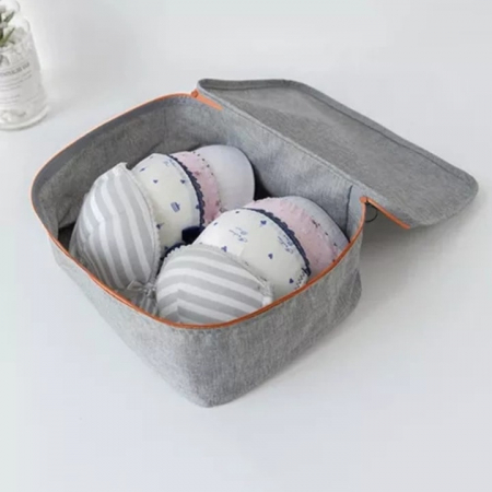 Set de 7 organizatoare de calatorie VarioShop, pentru produse cosmetice, imbracaminte, incaltaminte, accesorii electronice, material impermeabil, economisire spatiu, Gri [4]