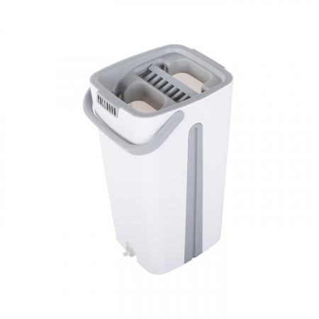 Set de curatenie cu mop si galeata VarioShop®, capacitate 5.7 litri, include 2 rezerve din microfibra,, ideal pentru utilizare in interior, realizat din plastic rezistent, cu perii sintetici, mop plat [2]