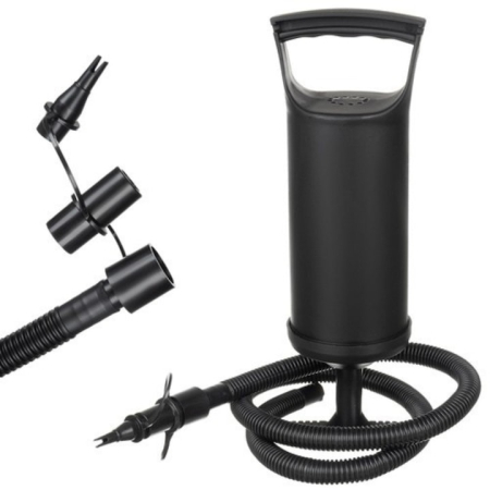 Set fotoliu gonflabil VarioShop® cu suport pentru picioare, exterior catifelat, PVC durabil, dimensiuni mari, rezistent la apa, ideal pentru relaxare acasa sau in aer liber, cu pompa inclusa, Crem/Neg [13]