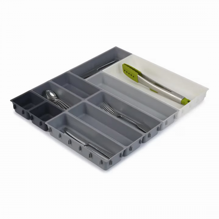 Set Organizator Multifunctional VarioShop®, 10 Recipiente de Diferite Marimi, Conectare Rapida Prin Carlige Speciale, Pentru Tacamuri, Unelte sau Alte Obiecte Mici, Montabil in Sertar, 52 x 43, 5 x 5  [10]