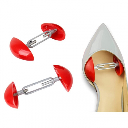 Set pentru largit pantofi VarioShop®, universal, ergonomic, reglabil, pentru marimile 35-46, ideal pentru pantofi cu tocuri inalte, papuci, pantofi sport, 2 bucati, plastic si metal, Rosu [5]