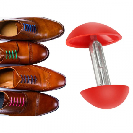 Set pentru largit pantofi VarioShop®, universal, ergonomic, reglabil, pentru marimile 35-46, ideal pentru pantofi cu tocuri inalte, papuci, pantofi sport, 2 bucati, plastic si metal, Rosu [7]