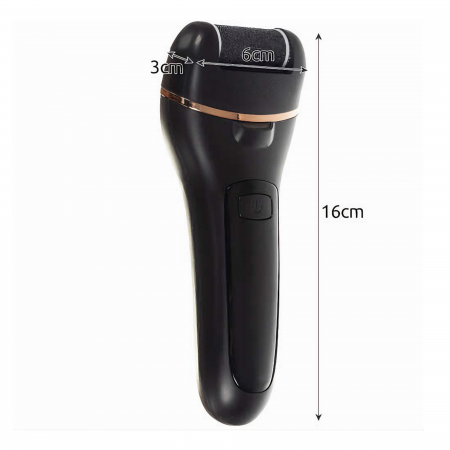 Set Pila Electrica VarioShop® Pentru Calcaie si Talpi, Include 6 Capete Detasabile si 7 Accesorii, Display Digital, Afisaj LED, Baterie pana la 3 ore, 2 Viteze, 2000 Rotatii/min, Incarcare USB, Negru [19]
