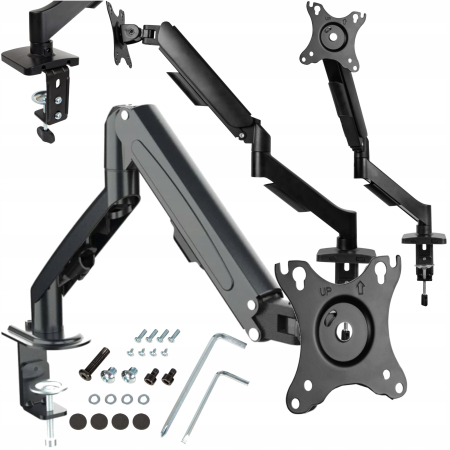Accesorii monitoare - Suport monitor de birou VarioShop®, reglabil pe inaltime, ecrane 17-32 inch, rotire 360°, sarcina maxima 10 kg