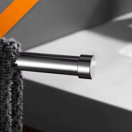 Suport pentru prosoape VarioShop®, pentru baie, bucatarie, design elegant, 4 brate mobile, 360 de grade, otel inoxidabil, dimensiune 43 x 35 cm, Argintiu [7]