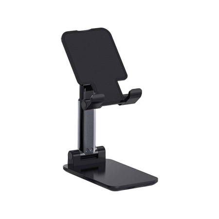 Telefoane mobile & accesorii - Suport reglabil pentru telefon sau tableta VarioShop®, reglabil, pliabil, stabil, compatibilitate universala, 10.5 x 6.5 cm, Negru