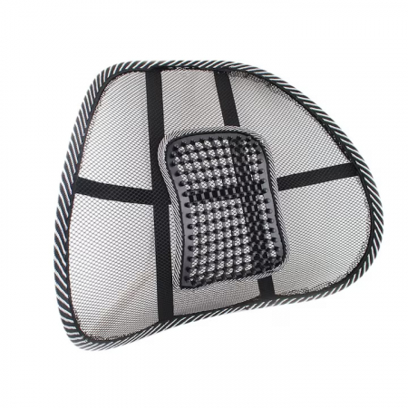 Articole Sanatate & Wellness - Suportul Terapeutic Lombar VarioShop®, pentru scaun auto sau birou, mentine si corecteaza postura, negru, 40 X 36.5 cm
