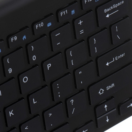 Tastatura wireless VarioShop®, design compact si subtire, compatibilitate universala, conectivitate 2.4GHz, economisire energie, 28.5 x 13.3 x 1.9 cm, Negru [5]