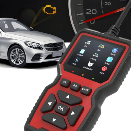 Accesorii auto - Tester diagnoza auto VarioShop®, OBD2 V519, scanner auto universal, citire si stergere erori motor, ecran LCD, compatibil multi-protocol, 10 limbi