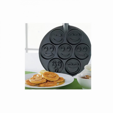 Tigaie pentru clatite cu 7 forme Smile Pancakes VarioShop®, Diametru 26 cm, 7 zone de gatit, Confectionata din otel antiaderent, Acoperire ceramica, Compatibila cu plite cu inductie, electrice, cerami [10]