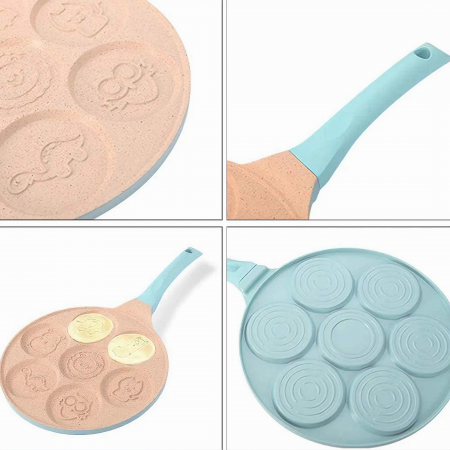 Tigaie pentru clatite VarioShop®, 7 modele de animalute, otel si aluminiu cu acoperire antiaderenta, atat pentru aragazul normal cat si pentru cel vitroceramic si electric, diametru tigaie 26 cm, diam [17]