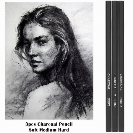 Trusa profesionala pentru schite VarioShop®, set desen cu 32 elemente, grafit, carbune, creioane, geanta inclusa, Negru [23]