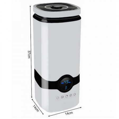 Umidificator de Aer Ultrasonic VarioShop®, Rezervor 4 L, 3 Uleiuri Esentiale Pure, Oprire Automata, Super Silentios, Aromaterapie, Telecomanda, Alb [12]