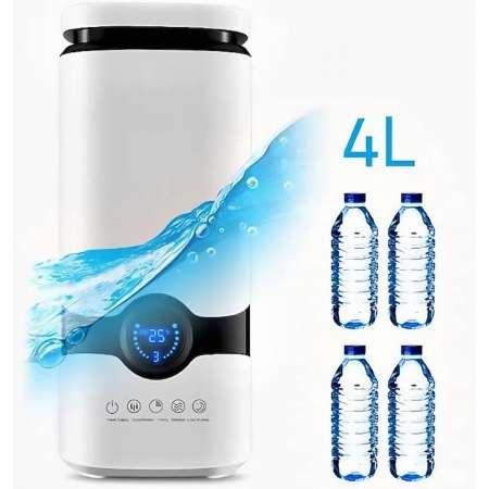 Umidificator de Aer Ultrasonic VarioShop®, Rezervor 4 L, 3 Uleiuri Esentiale Pure, Oprire Automata, Super Silentios, Aromaterapie, Telecomanda, Alb [3]