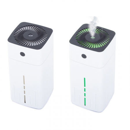 Umidificator de aer VarioShop®, cu iluminare de fundal, pentru birou, dormitor, camera copiilor, silentios, capacitate 1000 ml, alimentare cablu USB, 22x10x10 cm, Alb [7]