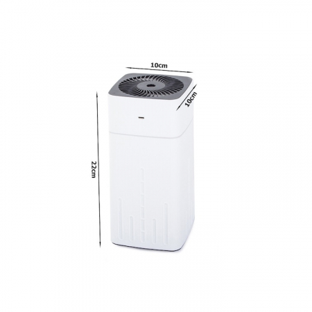 Umidificator de aer VarioShop®, cu iluminare de fundal, pentru birou, dormitor, camera copiilor, silentios, capacitate 1000 ml, alimentare cablu USB, 22x10x10 cm, Alb [12]