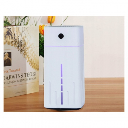 Umidificator de aer VarioShop®, cu iluminare de fundal, pentru birou, dormitor, camera copiilor, silentios, capacitate 1000 ml, alimentare cablu USB, 22x10x10 cm, Alb [4]