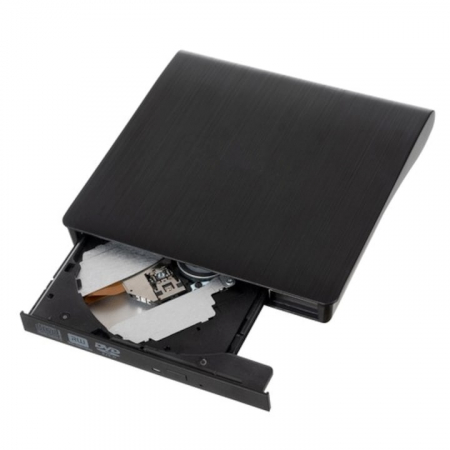 Unitate CD externa VarioShop®, USB 3.0, CD / VCD / DVD Burner Writer, Plug and Play,8X / 24X, Compatibil cu Windows/ Linux/ Mac OS, Negru [7]