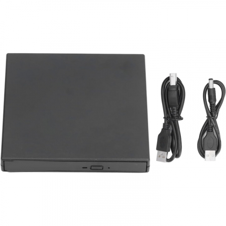 Unitate optica VarioShop® CD-R / DVD-RW / ROM RECORDER, Plug & Play, 24x CD, 8x DVD, USB 3.0, compatibil cu Windows, MacOS, Linux, Negru [13]